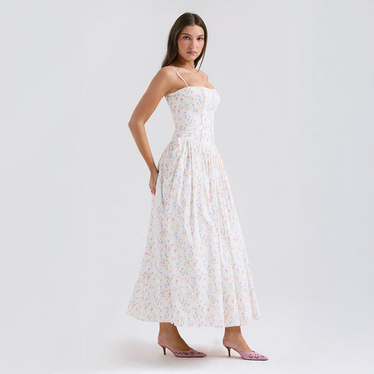 Ivy Women's Sundress | Soft Stretch Cotton, Garden Party Dress