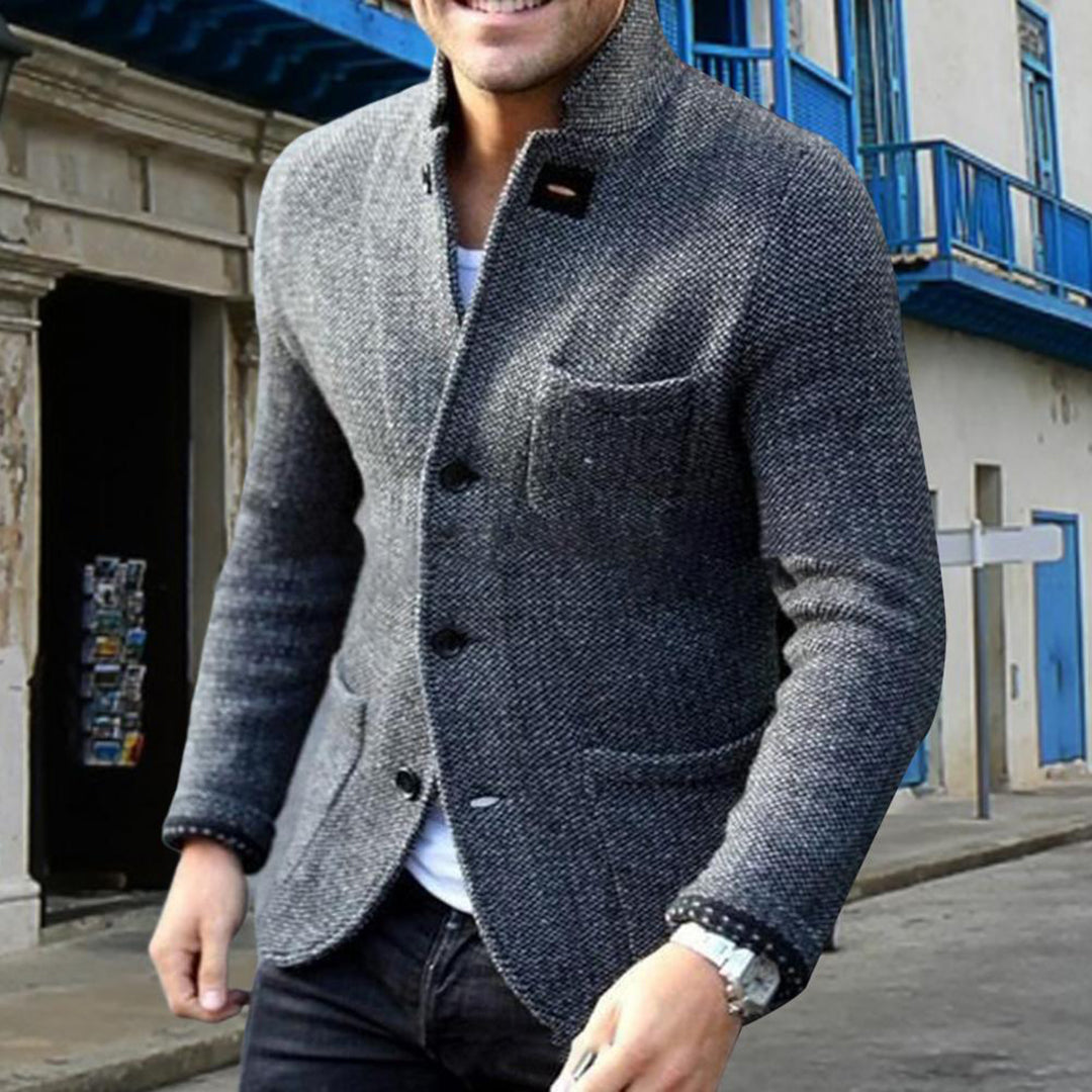 Auden Men's Cardigan - fabric and finish detail