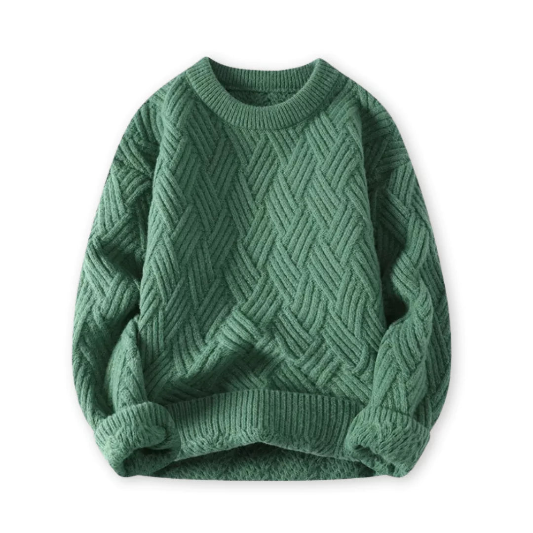 Finnian Men's Sweater - close-up detail