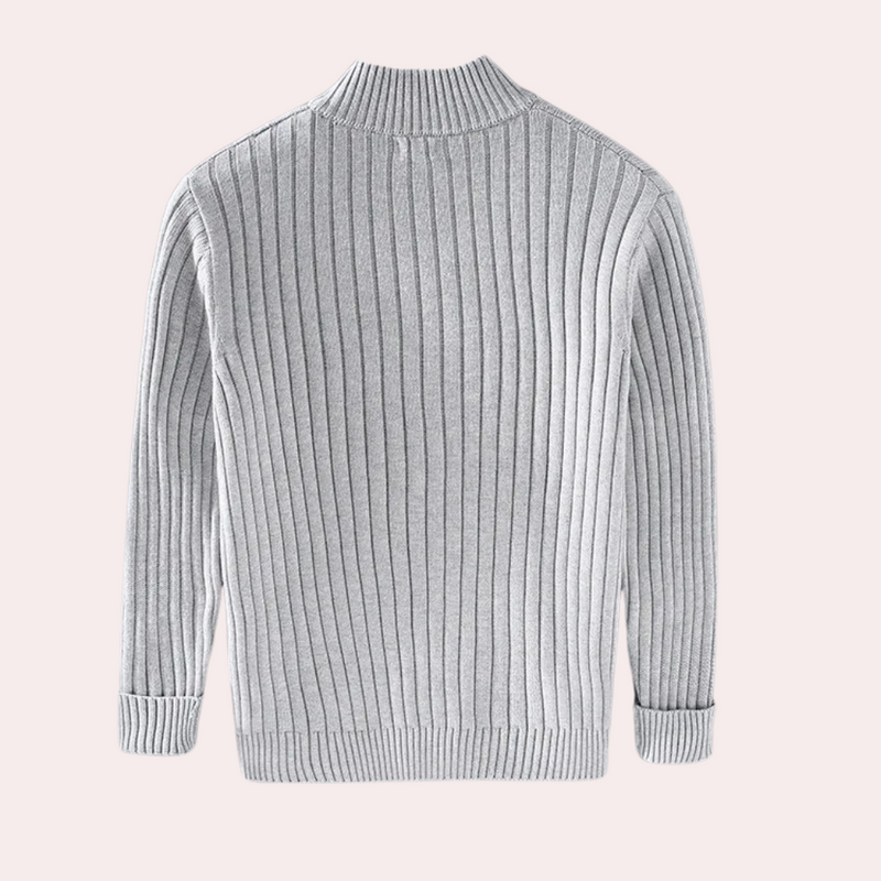 Barnaby Men's Ribbed Knit Jacket - styled view