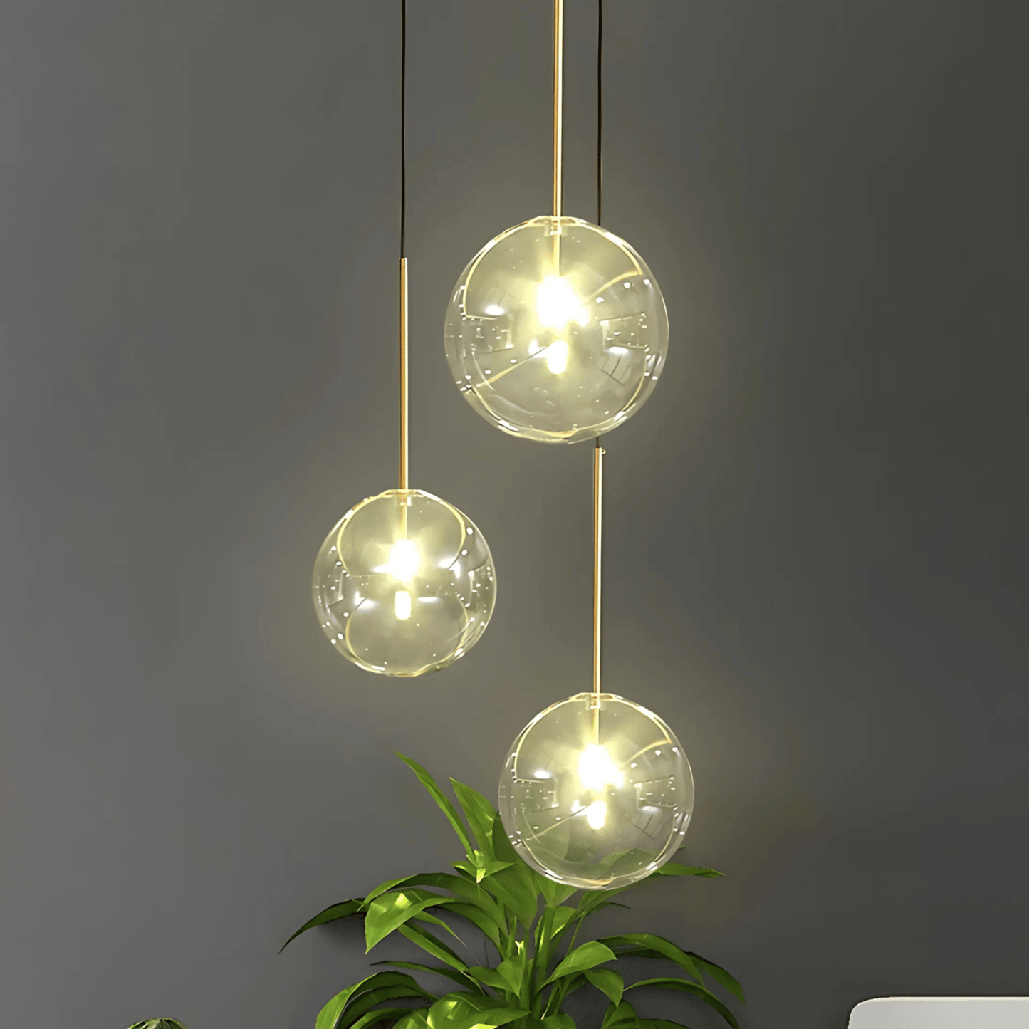 JasperGlow | Stylish Modern Glass Pendant Lighting for Kitchen Island 5