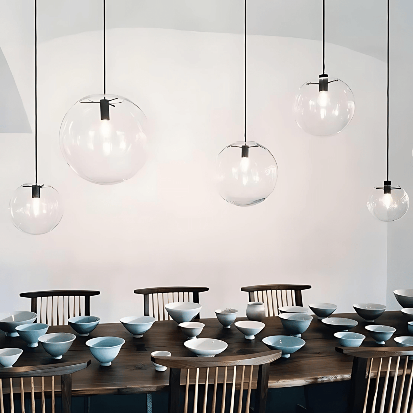 JasperGlow | Stylish Modern Glass Pendant Lighting for Kitchen Island 8