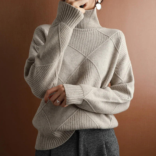 Ava Women's Sweater - fabric and finish detail