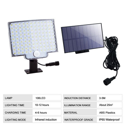 Fern Solar Outdoor Light - back view