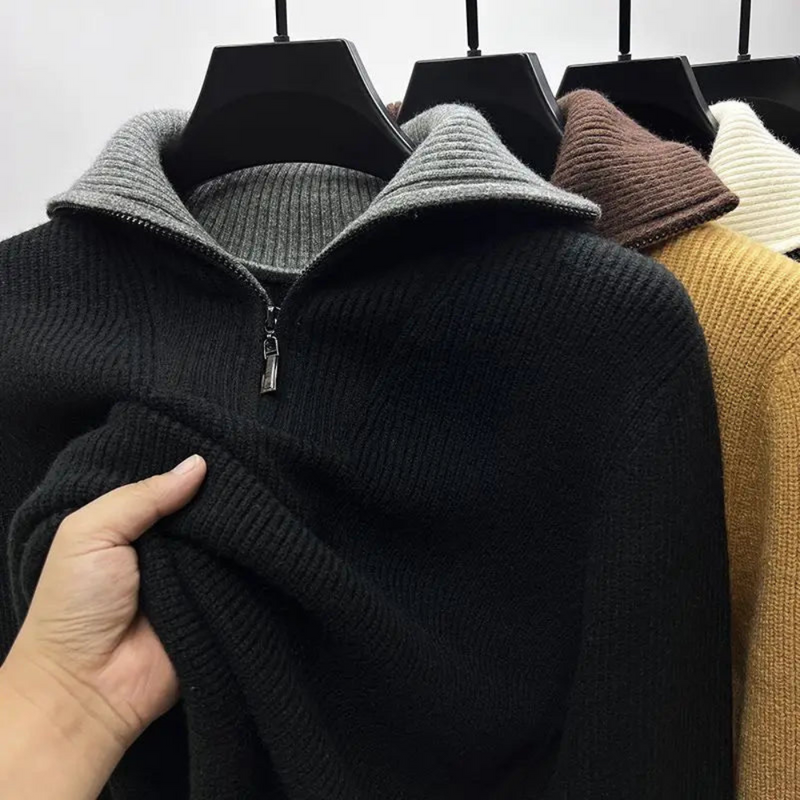 Felix Men's Ribbed Knit Sweater - back view
