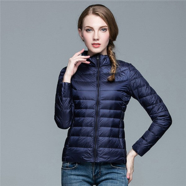 Kara Women's Black Puffer Jacket | Lightweight Insulation, Slim Fit 1