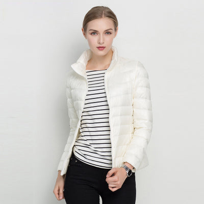 Kara Women's Black Puffer Jacket | Lightweight Insulation, Slim Fit 2