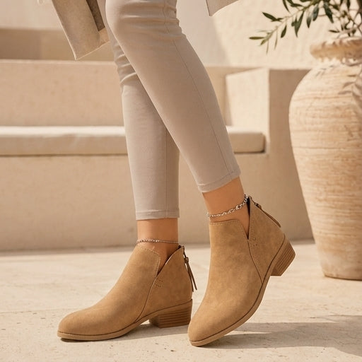 Elise Women's Suede Ankle Boots - back view