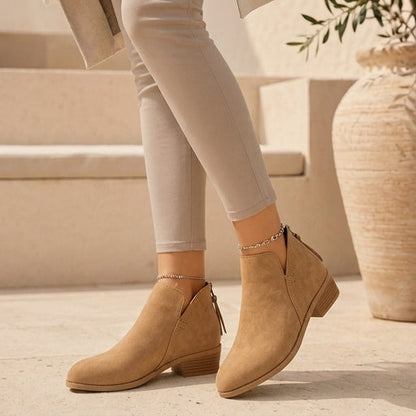 Elise Women's Suede Ankle Boots - back view