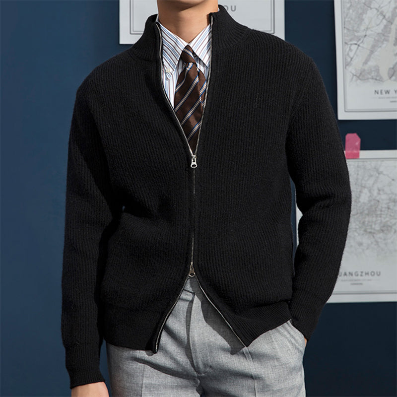 Ulric Men's Ribbed Knit Sweater - back view