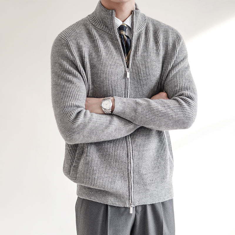 Ulric Men's Ribbed Knit Sweater - full-length view
