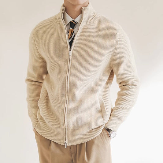 Ulric Men's Ribbed Knit Sweater - front view