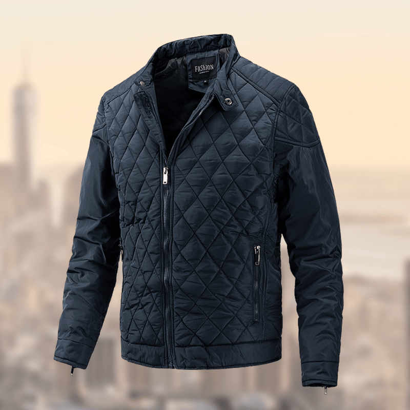 Bruno Men's Quilted Jacket | Bomber, Black