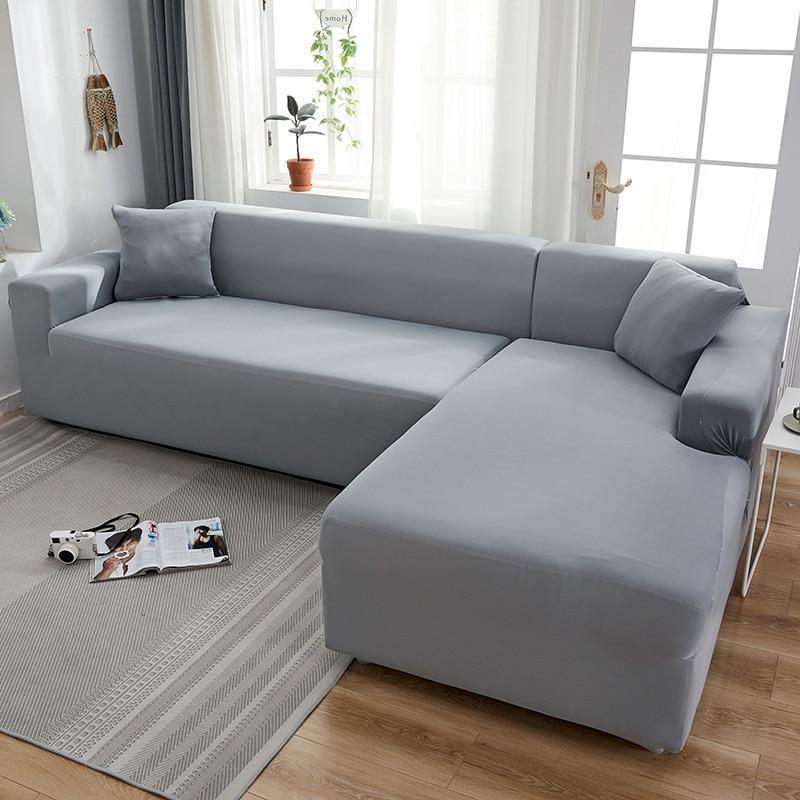 L-Shaped Micro-Fabric Sofa Cover | Non-Slip Slipcover, Comfort
