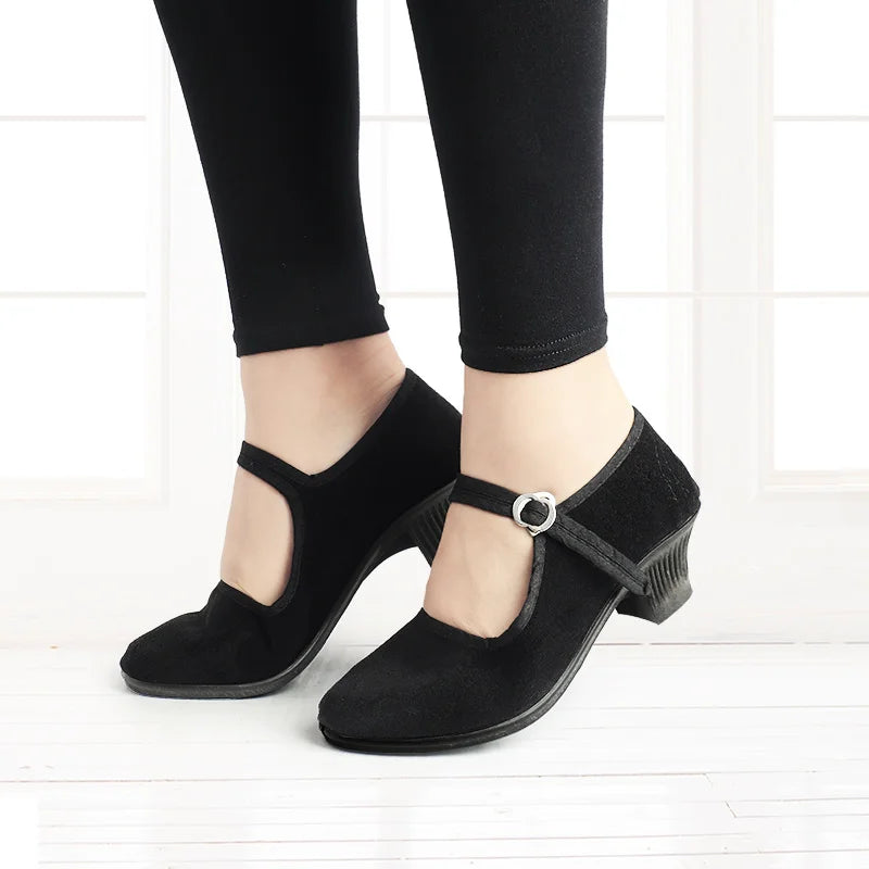 Nadia Women's Pumps | Lace, Low Heel, Lace-up