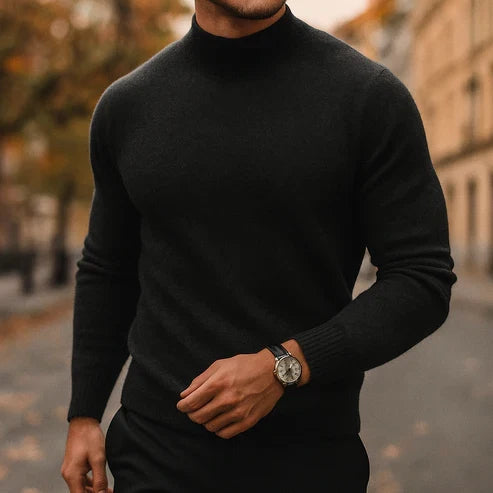 Emmett Men's Sweater | Wool, Merino, Turtleneck