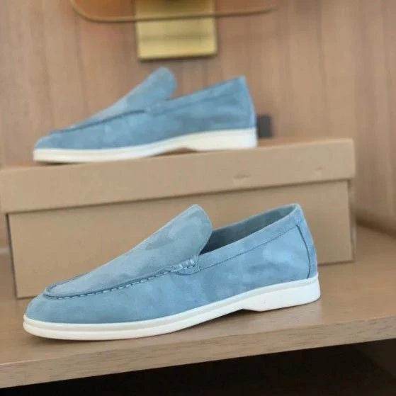 Astrid Women's Suede Loafers - back view