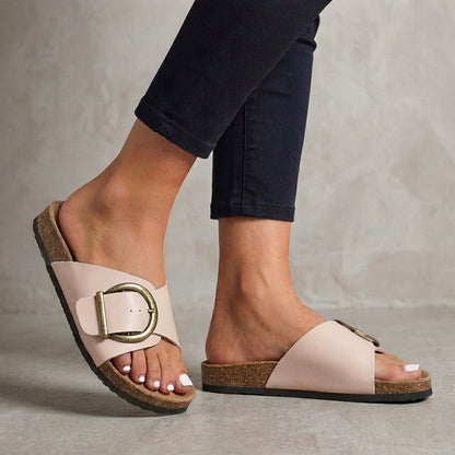 Kira Women's Adjustable Sandals - fabric and finish detail