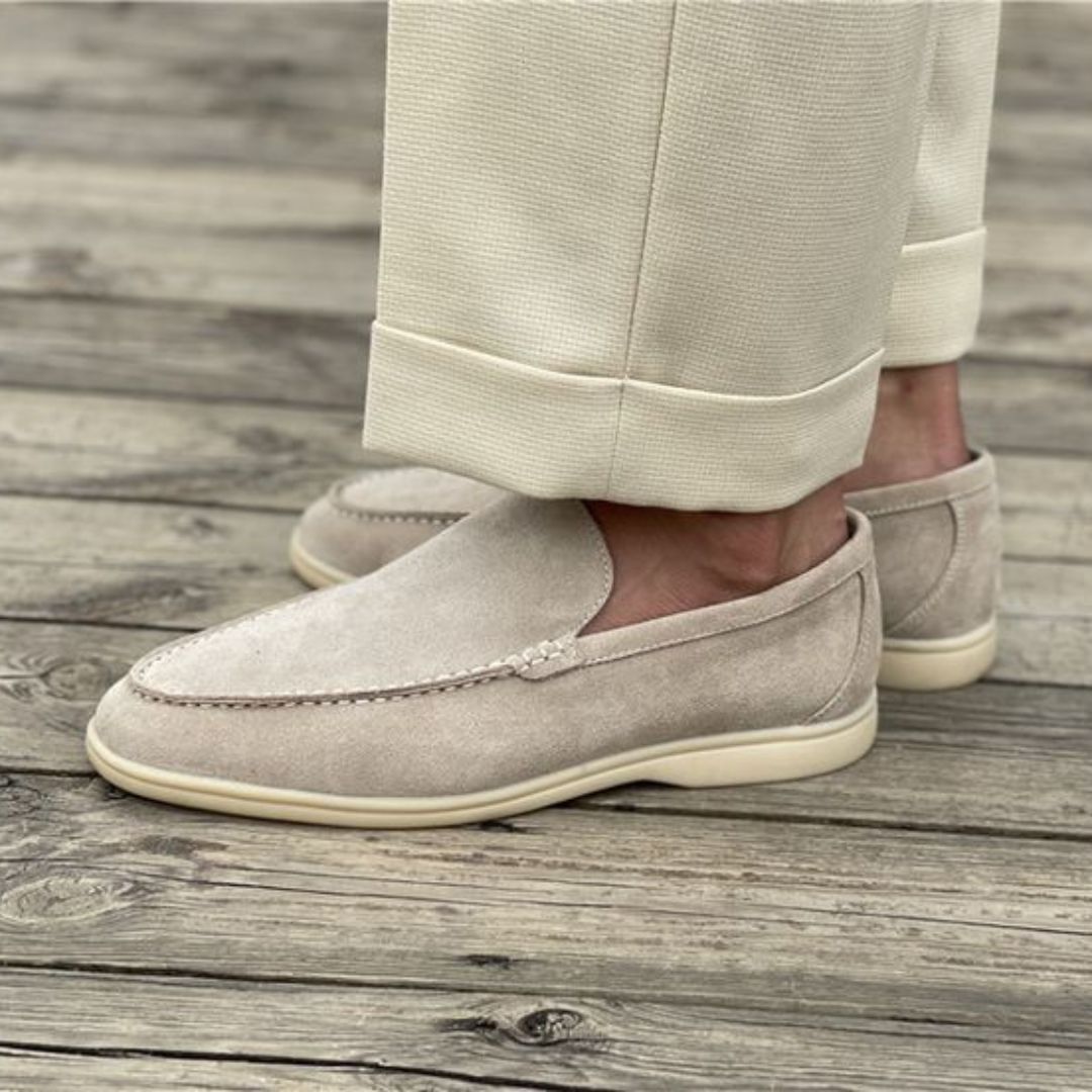 Nico Men's Loafers - fabric and finish detail