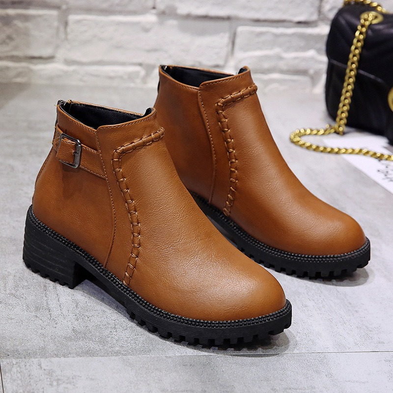 Winona Women's Block Heel Ankle Boots - back view
