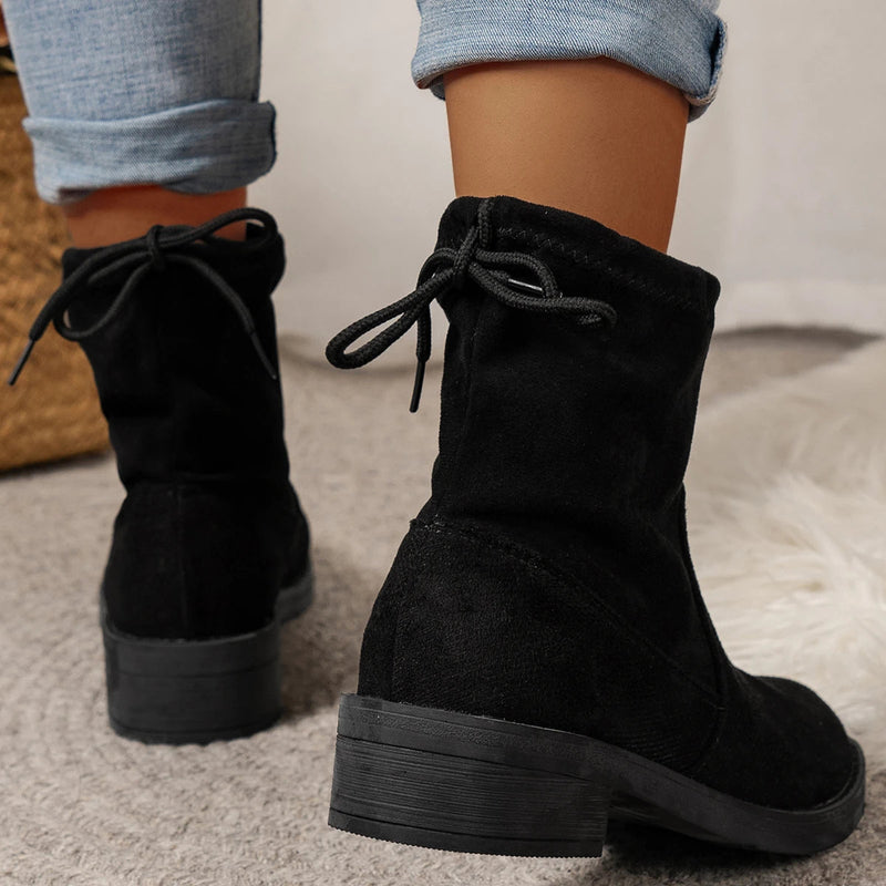 Paloma Women's Ankle Boots - fabric and finish detail