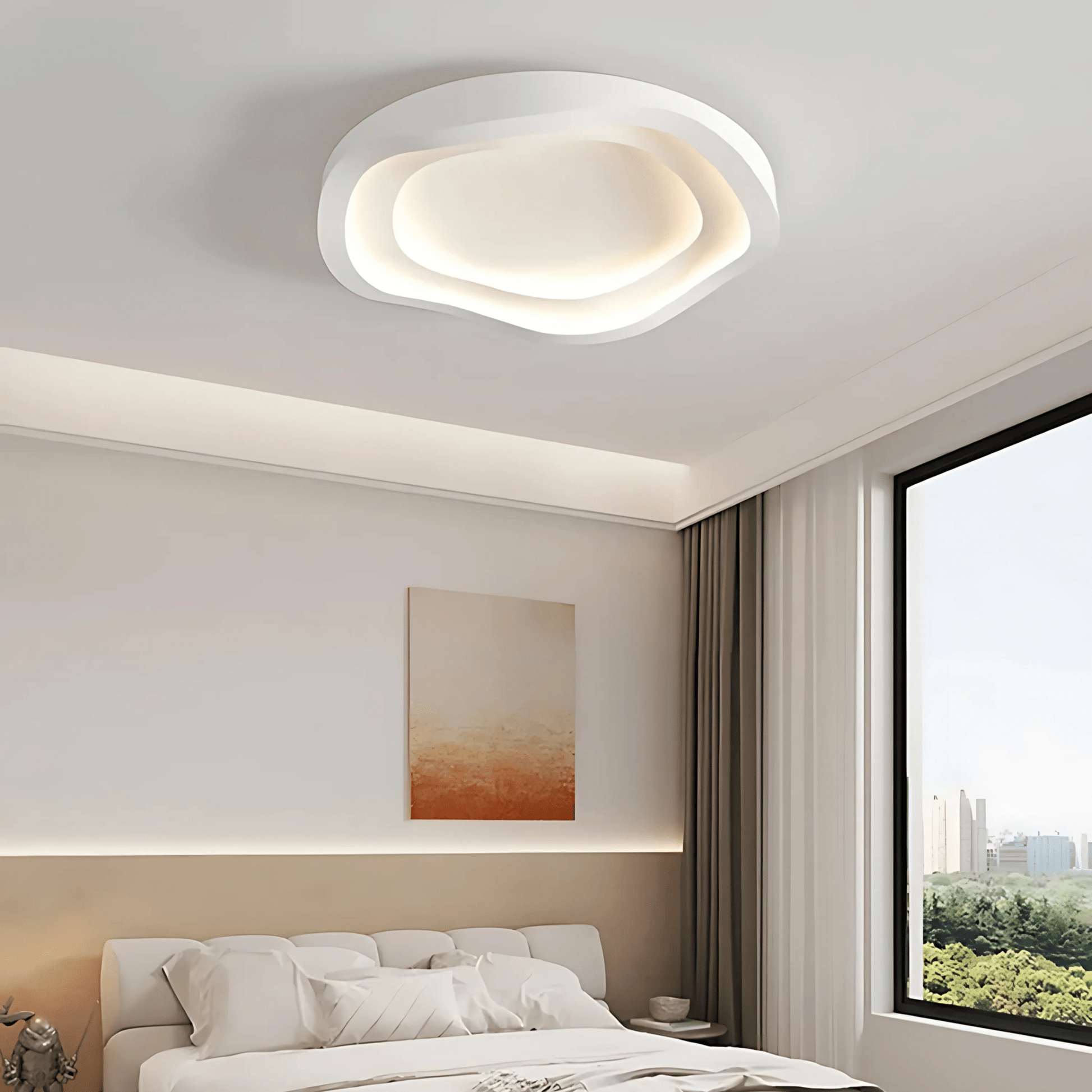 Luminara | Contemporary Elegant Metal Flush Mount Ceiling Light 3