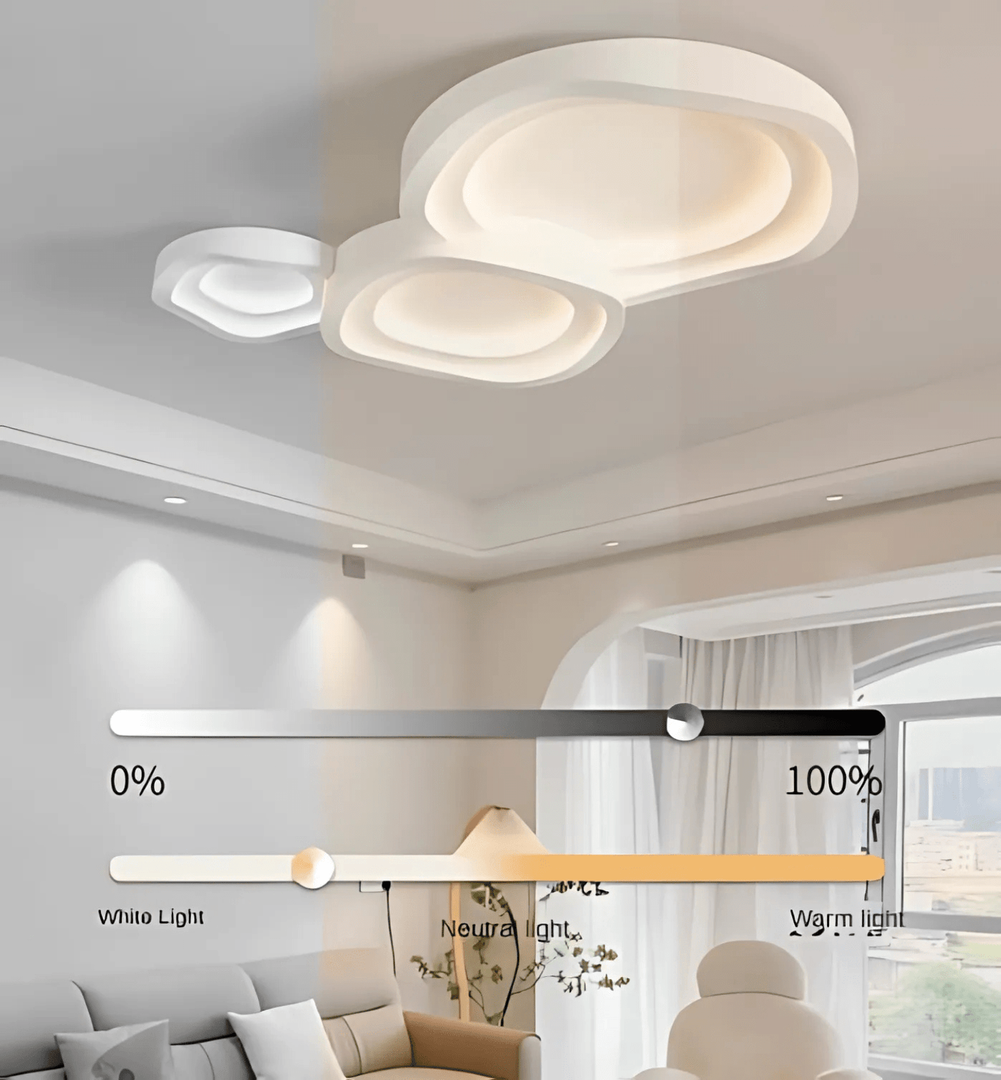 Luminara | Contemporary Elegant Metal Flush Mount Ceiling Light 6