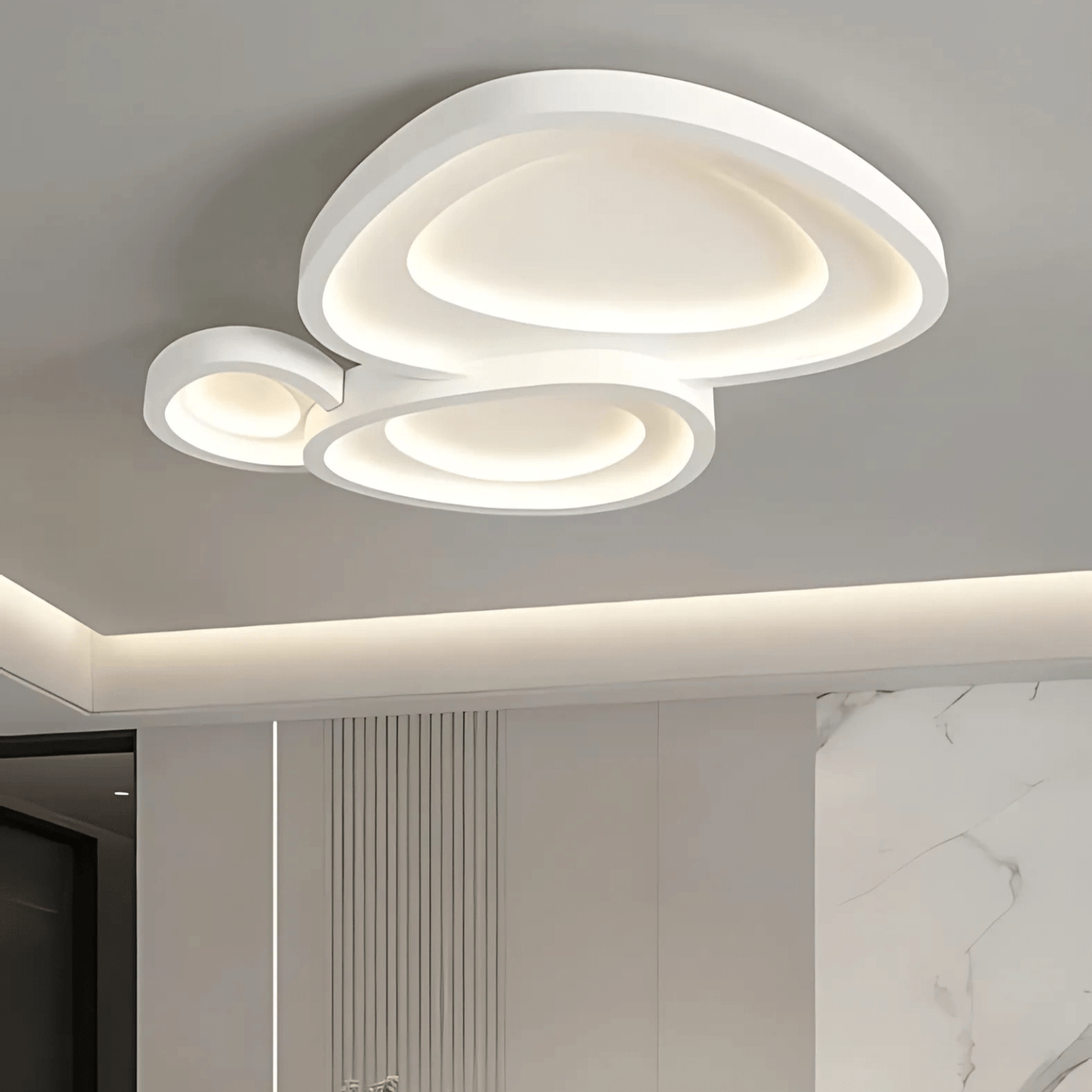 Luminara | Contemporary Elegant Metal Flush Mount Ceiling Light 7