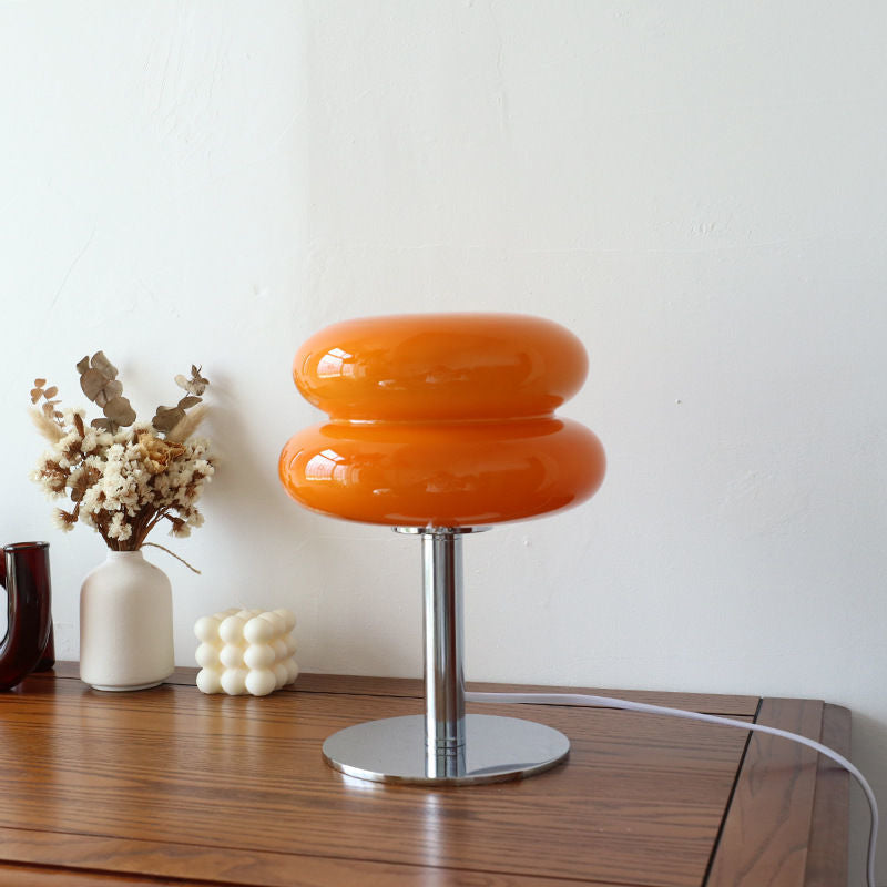 Luminara | Elegant Retro Glass Table Lamp for Bedroom and Living Room 4