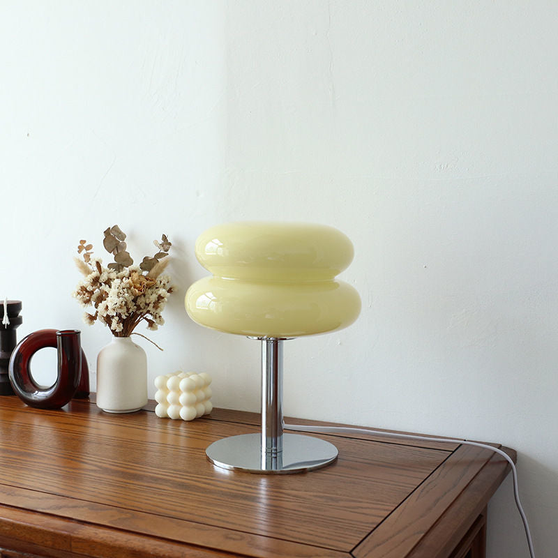 Luminara | Elegant Retro Glass Table Lamp for Bedroom and Living Room 5