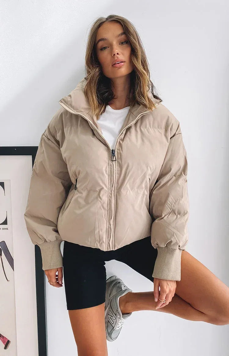 Wilda Women's Oversized Puffer Jacket - styled view