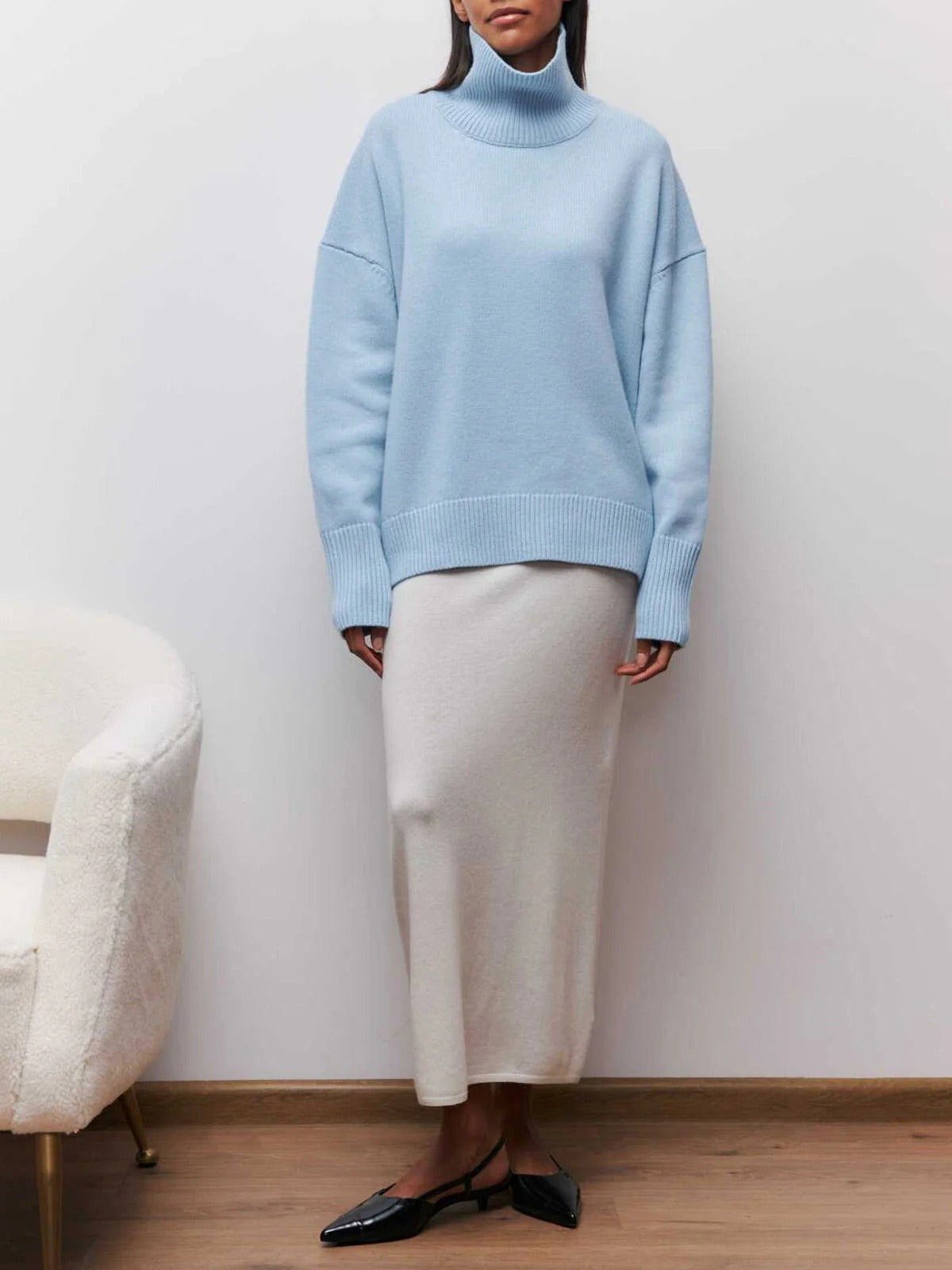 Alba Women's Oversized Sweater - back view