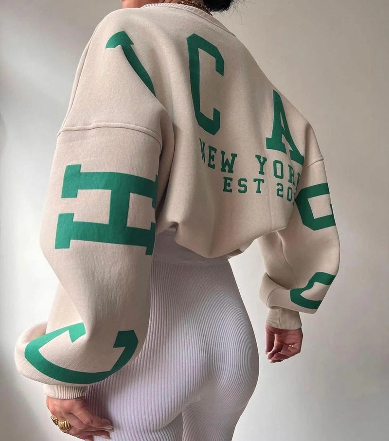 Perla Women's Oversized Sweatshirt - front view