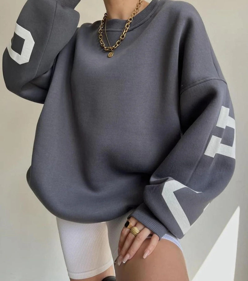 Perla Women's Oversized Sweatshirt - back view