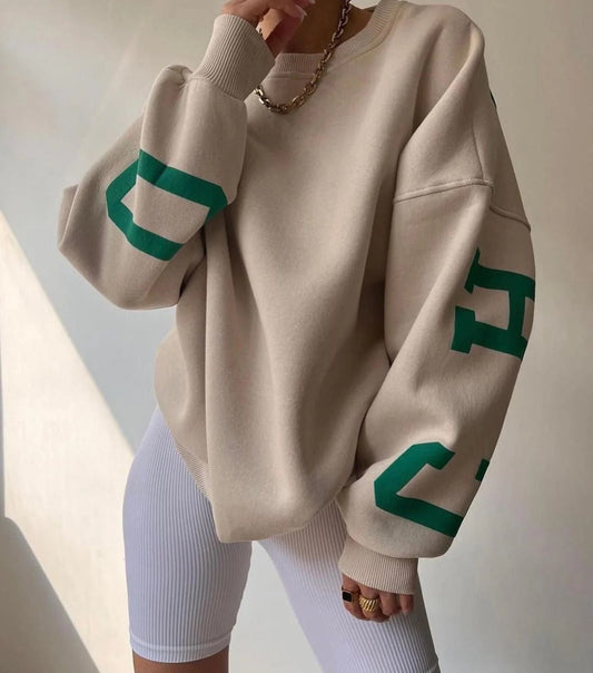 Perla Women's Oversized Sweatshirt - styled view