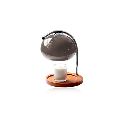 Lunara | Elegant Dimmable Metal and Glass Candle Warmer Lamp 10