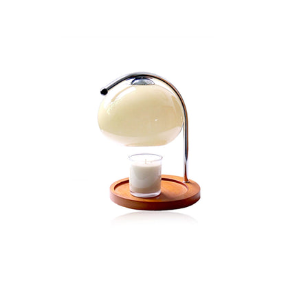 Lunara | Elegant Dimmable Metal and Glass Candle Warmer Lamp 2