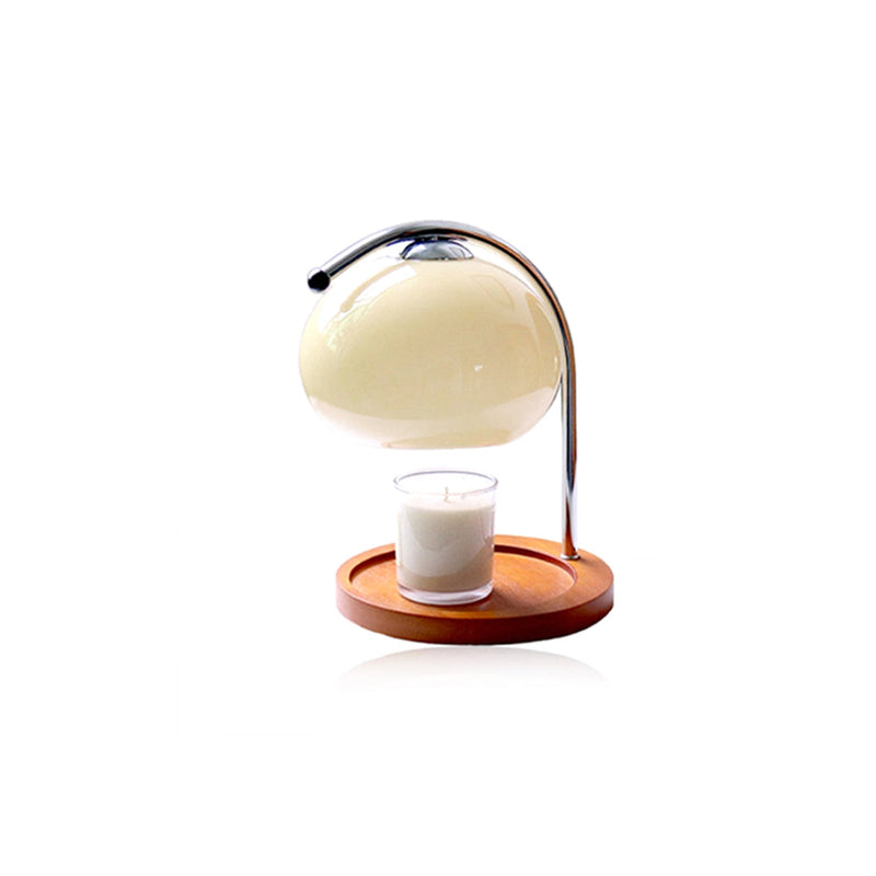 Lunara | Elegant Dimmable Metal and Glass Candle Warmer Lamp 8