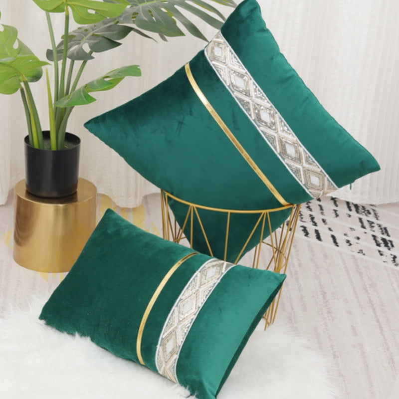 Luxe Stripe Cushion Cover | Soft Cover, Living Room