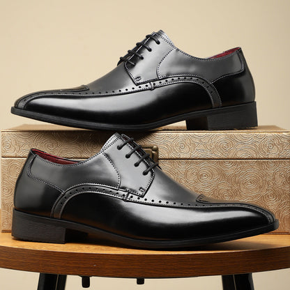 Ezra Men's Oxfords - fabric and finish detail