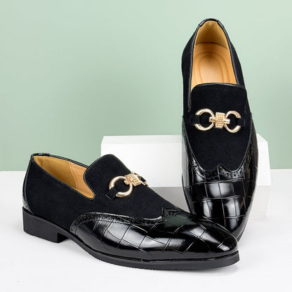 Quill Men's Block Heel Loafers - back view