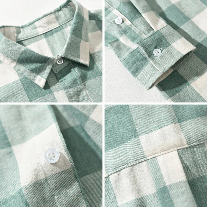 Silas Men's Plaid Shirt - full-length view