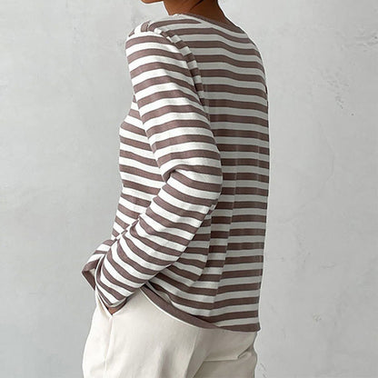 Rosa Women's Striped Sweater - close-up detail