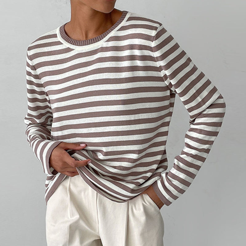 Rosa Women's Striped Sweater - back view
