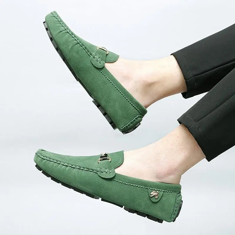 Felix Men's Suede Loafers - styled view