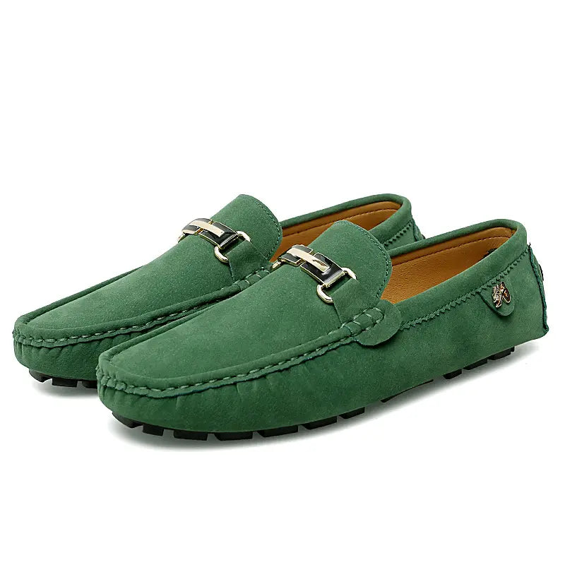 Felix Men's Suede Loafers - fabric and finish detail