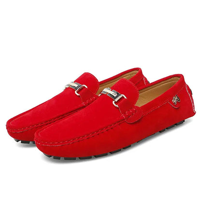Felix Men's Suede Loafers - close-up detail