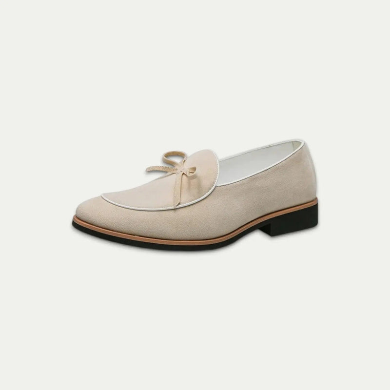 Fabian Men's Suede Loafers - fabric and finish detail