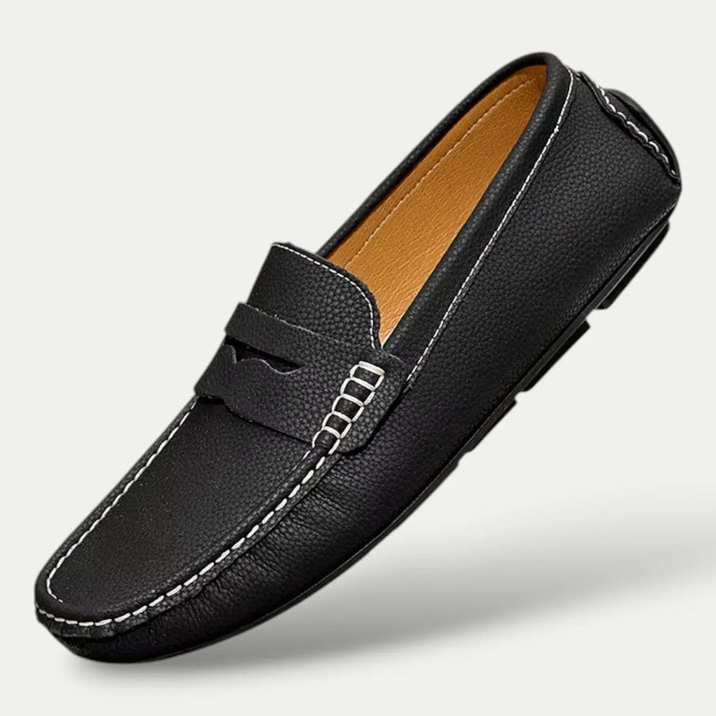 Gray Men's Loafers | Leather