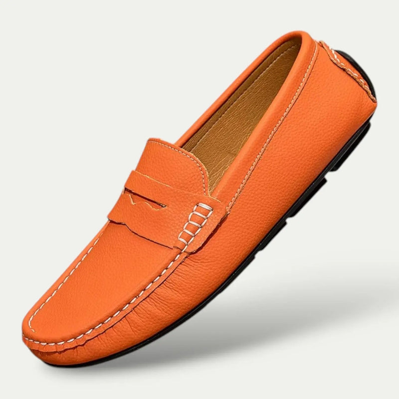 Gray Men's Loafers - styled view